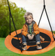 Huśtawka Neo-Sport Bocianie gniazdo Swingo 95 cm XXL Pomarańczowa (5903890617622) - obraz 10