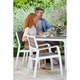 Стілець пластиковий садовий Keter Harmony Armchair 224478 капучино/білий - зображення 3