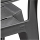 Садовий стілець пластиковий Julie Dining Chair 246188 графіт - изображение 2