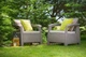 Комплект садових крісел Keter Corfu Duo Set капучіно 258977 - зображення 3