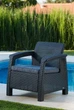 Комплект садових крісел Keter Corfu Duo Set графіт 258976 - зображення 4