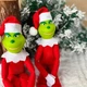 Новогодняя мягкая игрушка Гринч в красном костюме, 30 см, елочное украшение и декор - изображение 3