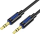 Аудиокабель Borofone BL20 True sound silicone audio cable AUX Black (6941991114373) - изображение 1