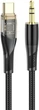 Аудіокабель Hoco UPA25 Transparent Discovery Edition Digital audio conversion cable Type-C Black (6931474791177) - зображення 1