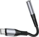 Кабель-перехiдник Hoco LS33 Type-C Digital 3.5 Audio converter Metal Gray (6931474761163) - зображення 5