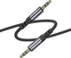 Аудиокабель Borofone BL24 Graceful audio cable AUX Metal Grey (6941991118968) - изображение 4