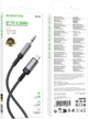 Аудиокабель Borofone BL24 Graceful digital audio conversion cable iP Metal Grey (6941991118975) - изображение 2