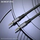 Аудиокабель Borofone BL24 Graceful audio cable AUX Metal Grey (6941991118968) - изображение 8