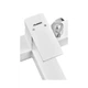 Смеситель для ванны Plamix Kubus-009 EURO SET White (со шлангом, воронкой и кронштейном) (PM0673) - изображение 5