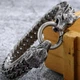 Массивный мужской браслет «Волчья Сила» WolfBracelet, серебристый, 21 см - изображение 3