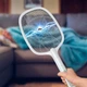 Ракетка от комаров Mosquito Racket Белая Ручная стационарная с базой - изображение 6
