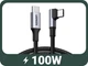 Кабель угловой UGREEN US334 Type-C to Type-C 100W 2 метра поворотный 90 градусов (UGR-70645) - изображение 4