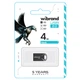 Флеш-накопичувач Wibrand USB 2.0 Hawk 4Gb Black (WI2.0/HA4M1B) - изображение 2