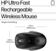 Mysz HP 510 Ultra-Fast Rechargeable Wireless Black (197961282542) - obraz 7