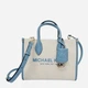 Сумка кросс-боди через плечо женская из натуральной кожи маленькая Michael Kors MK Mirella Small Shopper Top Zip Crossbody Bag BG-MK-18 Chambray Blue (196163094267) - изображение 1