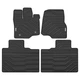 Коврики в салон Inliner Geometric Design для Ford F-150 '20- SuperCab из экокожи черные (комплект) - изображение 1