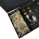 Подарунковий набір Moltis Relax Whisky Stones: 2 склянки Quadro із золотими охолоджувальними кубиками + секція 10079 - зображення 3