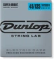 Струни для 5-струнної бас-гітари Dunlop DBSBN45125T Super Bright Nickel Wound Tapered (R126929) - зображення 1
