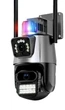 Уличная охранная Wi-Fi IP камера Dual Lens 6MP с ночным видением, двумя объективами и датчиком движения для видеонаблюдения дома - изображение 2