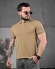 Чоловічі футболки-поло Stone Island L койот (92002) - зображення 2