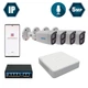 Комплект IP-видеонаблюдения Hikvision на 4 цилиндрические 5 Мп IP-камеры HK-IP7124OW-5MP - изображение 1