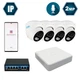 Комплект IP-видеонаблюдения Hikvision на 4 купольные 2 Мп IP-камеры HK-IP7114OW-2MP - изображение 1