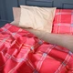 Простынь MirSon King Size 220x240 см 17-0783 Checkered Flame Бязь (2200011274683) - изображение 3