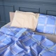 Простынь MirSon Полуторная 150х220 см 17-0784 Checkered Sky Бязь (2200011275161) - изображение 2