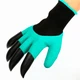 Садовые перчатки Garden Gloves зеленые 24х12 см резина полиэстер - изображение 5
