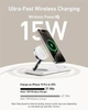 Бездротовий зарядний пристрій Anker MagGo Wireless Charging Station 15W 3-in-1 Pad White (B25M1321) - зображення 4
