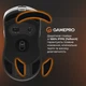 Мышь GamePro Genesis Ranker Wireless/Bluetooth/USB PixArt PAW3311 Sensor White (GM012W) - изображение 11