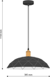Żyrandol wiszący DPM SL-0115 E27 Black/Cooper (5906881231241) - obraz 3