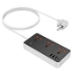 Сітковий підовжувач Hoco AC8A PD30W/QC18W/1C3A 1.5m - зображення 7