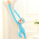 М'яка іграшка Lean Toys Мавпа зі звуком Блакитна 80 см 16815 (5905884451328) - зображення 5