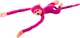 Maskotka Lean Toys Małpka z dźwiękiem Ciemnoróżowa 80 cm 16817 (5905884451342) - obraz 2
