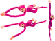 Maskotka Lean Toys Małpka z dźwiękiem Ciemnoróżowa 80 cm 16817 (5905884451342) - obraz 4