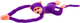 Maskotka Lean Toys Małpka z dźwiękiem Fioletowa 80 cm 16819 (5905884451366) - obraz 3