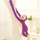 Maskotka Lean Toys Małpka z dźwiękiem Fioletowa 80 cm 16819 (5905884451366) - obraz 5