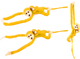 М'яка іграшка Lean Toys Мавпа з дитинчам Жовта 70 см 16831 (5905884451489) - зображення 4
