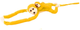 Maskotka Lean Toys Małpka z dzieckiem Żółta 90 cm 16841 (5905884451588) - obraz 3