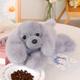 Maskotka Lean Toys Cocker Spaniel z obciążonymi łapami Szary 30 cm 22436 (5905991047926) - obraz 2