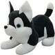 Maskotka-przytulanka Lean Toys Husky Czarno-biały 30 cm 22438 (5905991047940) - obraz 1