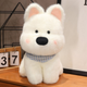 М'яка іграшка Lean Toys Песик з блакитним шарфом Білий 33 см 22440 (5905991047964) - зображення 2