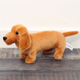 Maskotka-przytulanka Lean Toys Jamnik Jasnobrązowy 25 cm 22445 (5905991048015) - obraz 2