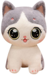 М'яка іграшка Lean Toys Котик Біло-Сірий 21 см 22115 (5905991044710) - зображення 1