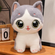 М'яка іграшка Lean Toys Котик Біло-Сірий 21 см 22115 (5905991044710) - зображення 2