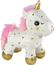 Maskotka muzyczna Lean Toys Jednorożec Biały w Gwiazdki 17691 (5905991005414) - obraz 1