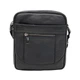Черная кожаная сумка Borsa Leather 10m223-black - изображение 1