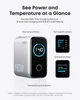 Сетевое зарядное устройство Anker Laptop GaN Charger Silver, 140W 3xUSB-C 1xUSB-A Display (B2697G41) + кабель USB Type-C - изображение 3