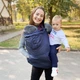 Слінгонакидка для ерго рюкзака Coolbabka 2 в 1 синя - изображение 2